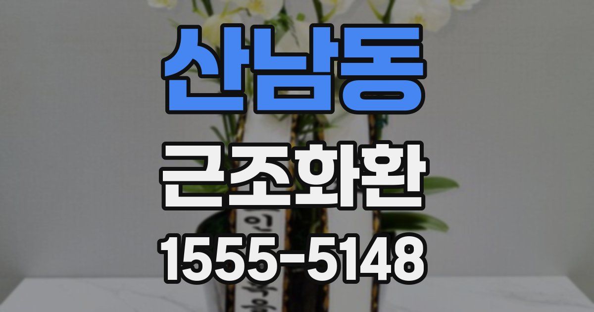산남동 근조화환