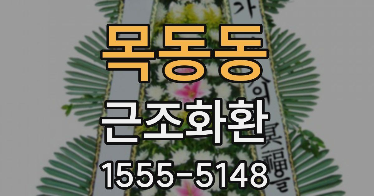 목동동 근조화환