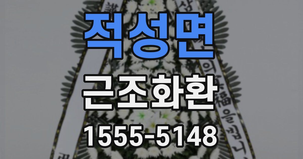 적성면 근조화환