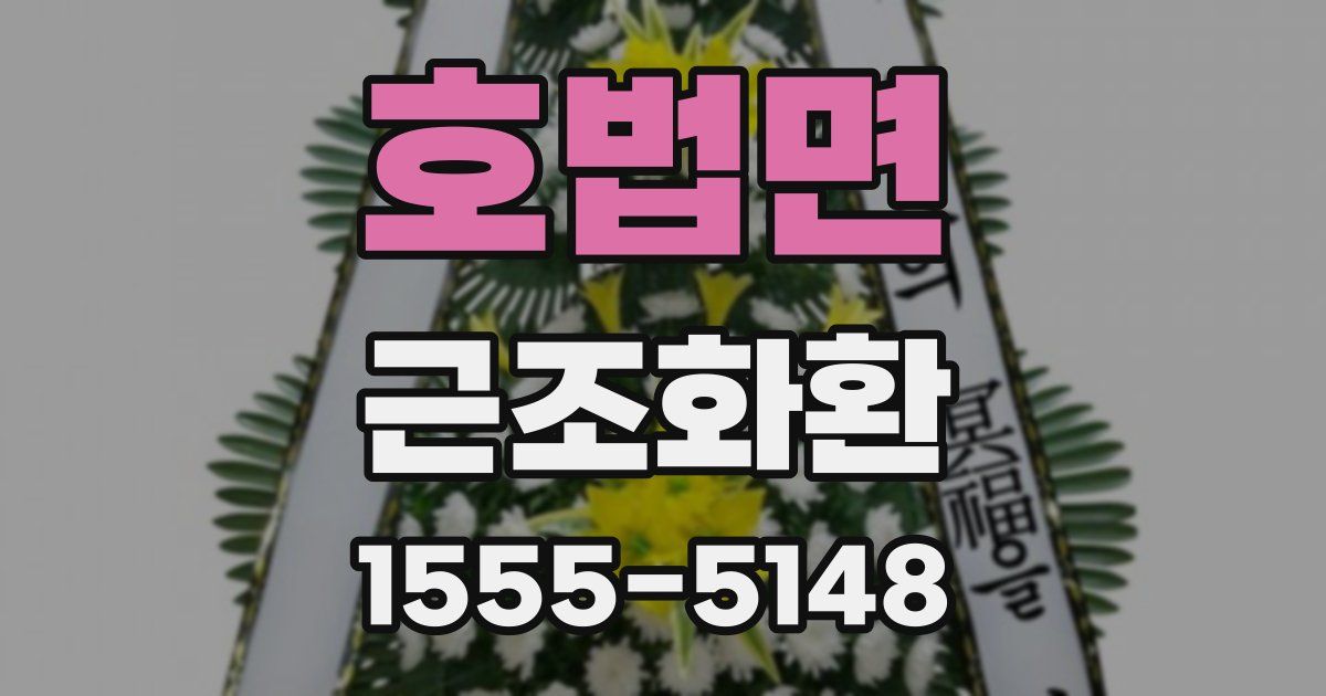 호법면 근조화환