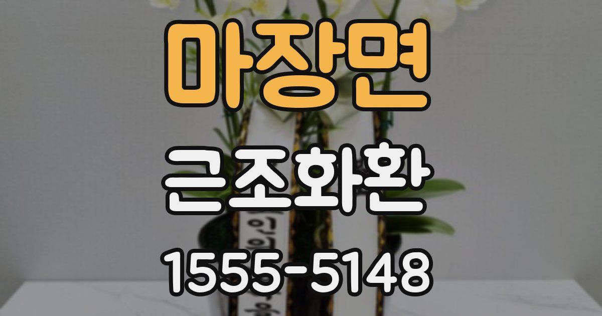 마장면 근조화환
