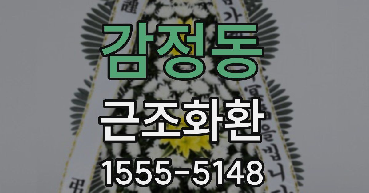 감정동 근조화환