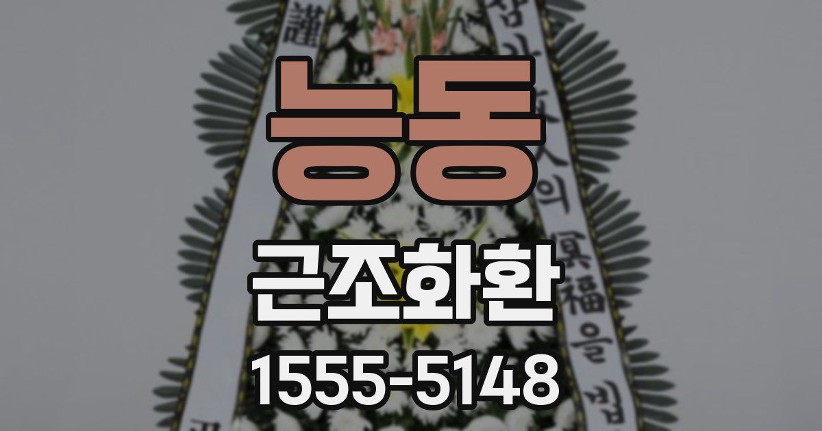능동 근조화환