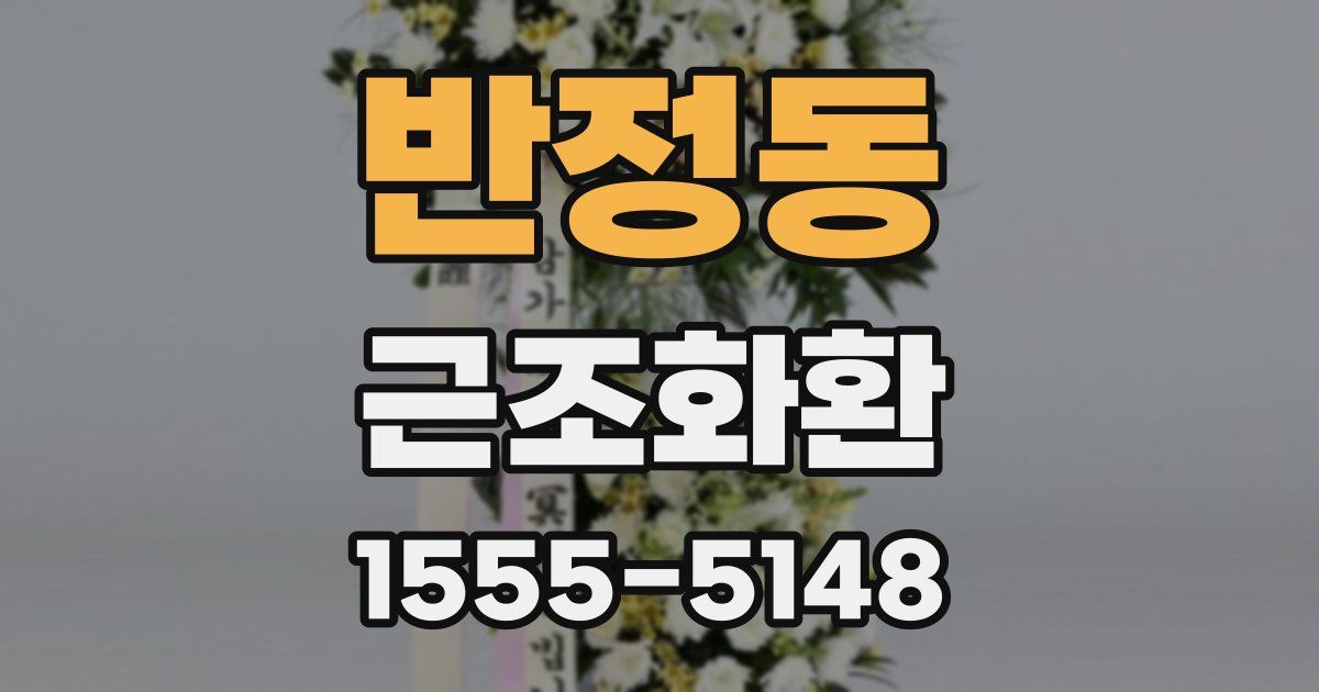 반정동 근조화환