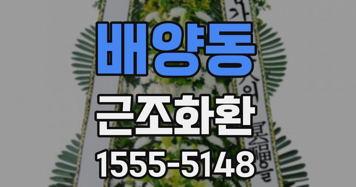 배양동 근조화환