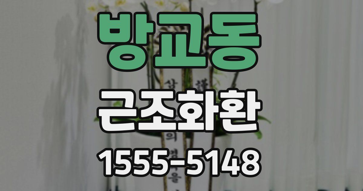 방교동 근조화환