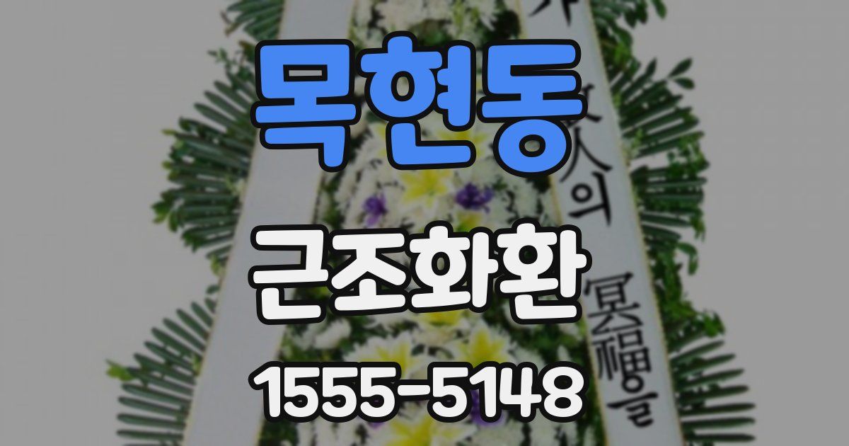 목현동 근조화환