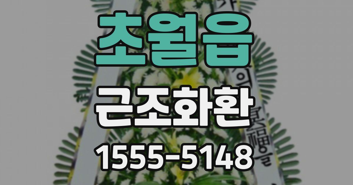 초월읍 근조화환