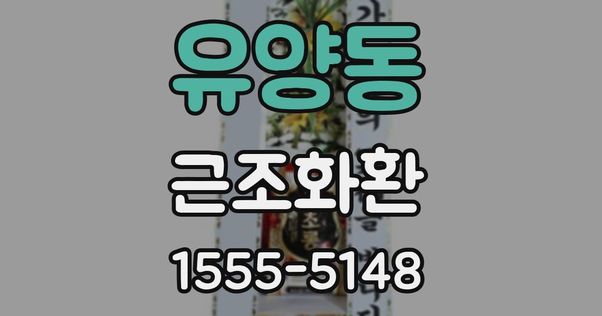 유양동 근조화환