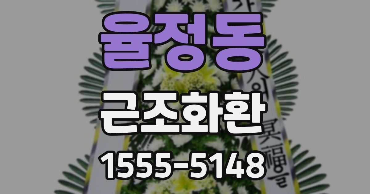 율정동 근조화환