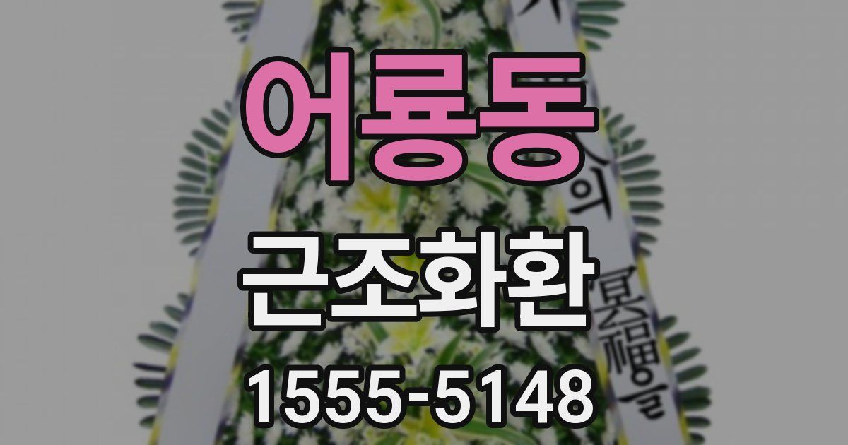 어룡동 근조화환