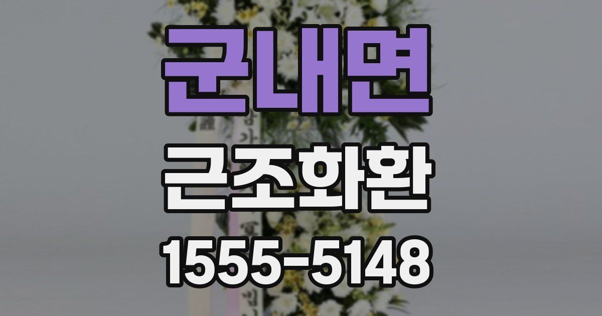 군내면 근조화환