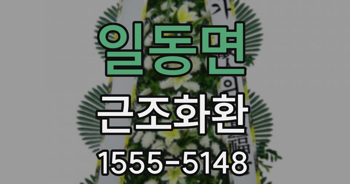 일동면 근조화환