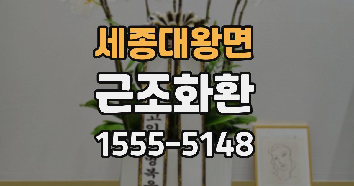 세종대왕면 근조화환