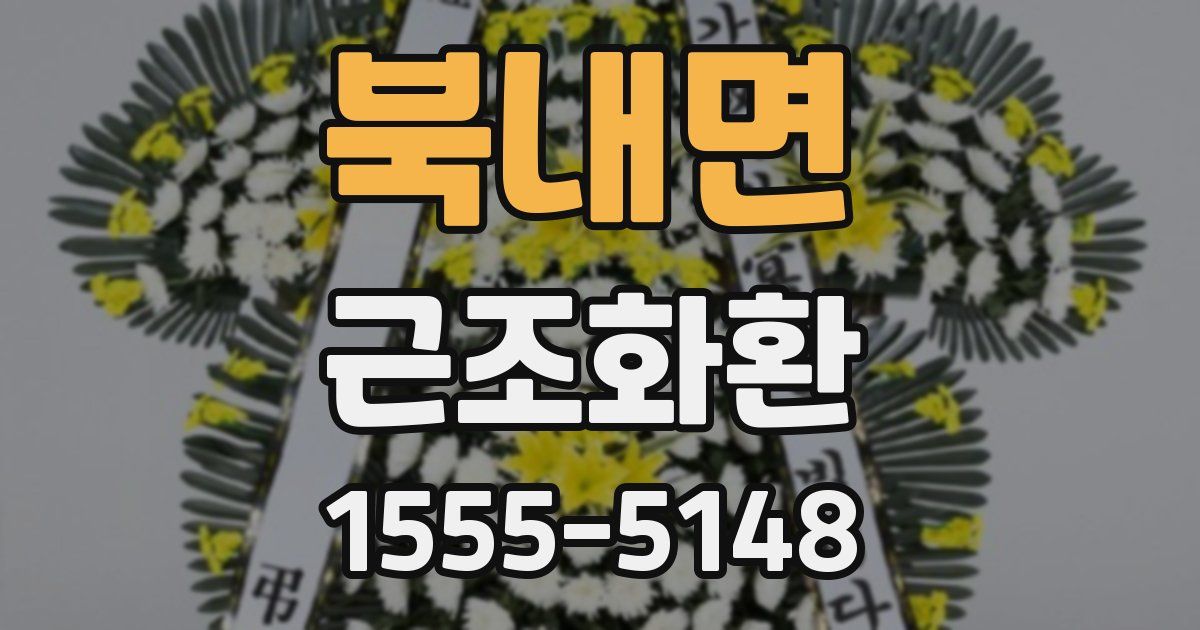 북내면 근조화환