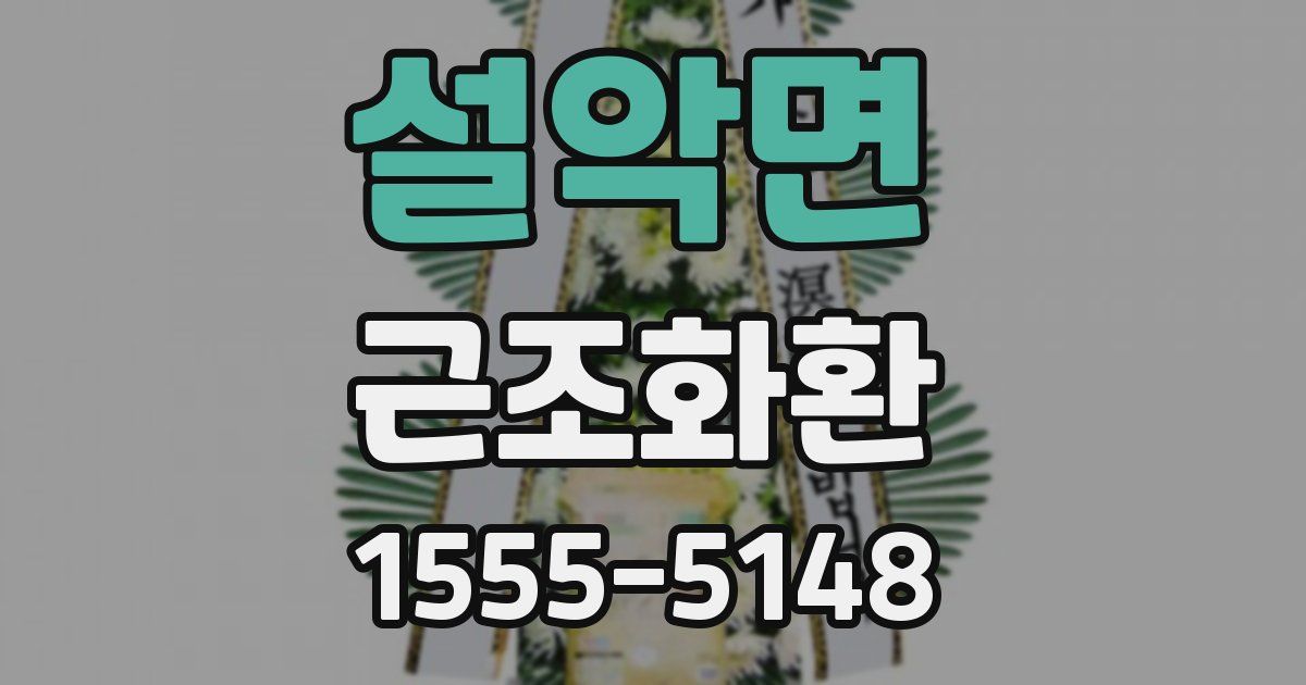 설악면 근조화환