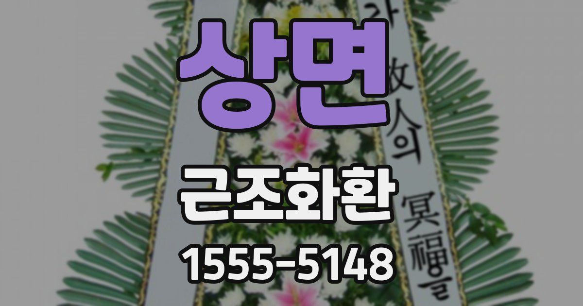 상면 근조화환