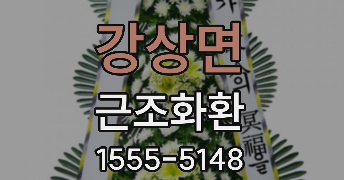 강상면 근조화환