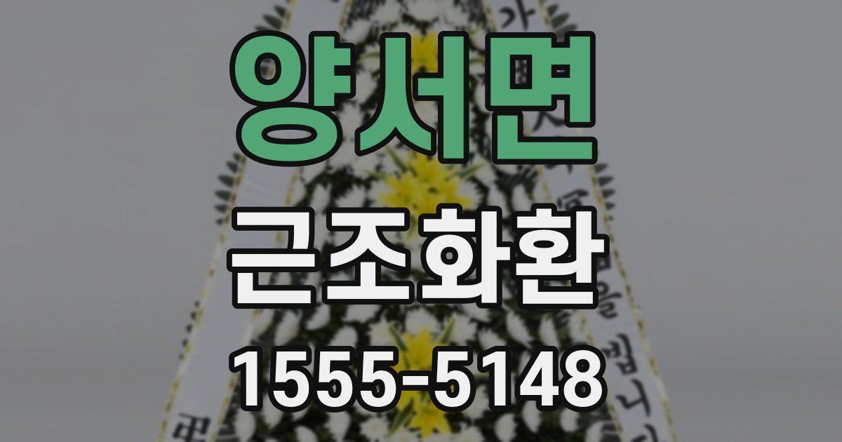 양서면 근조화환