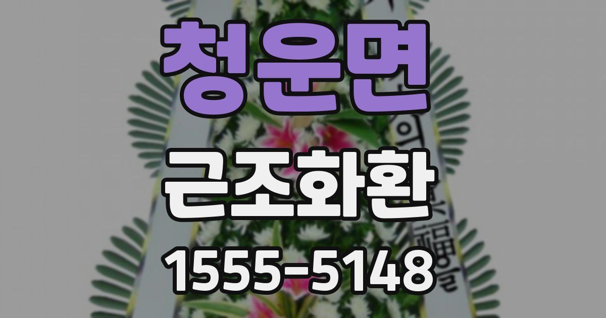 청운면 근조화환