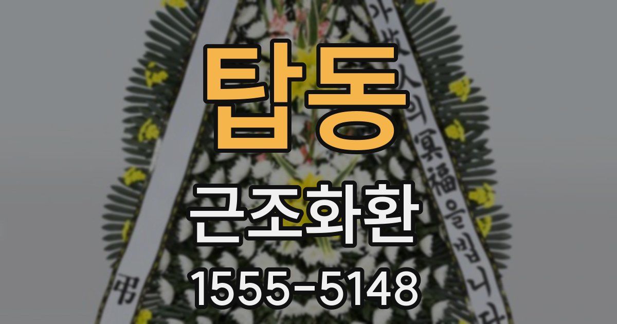 탑동 근조화환