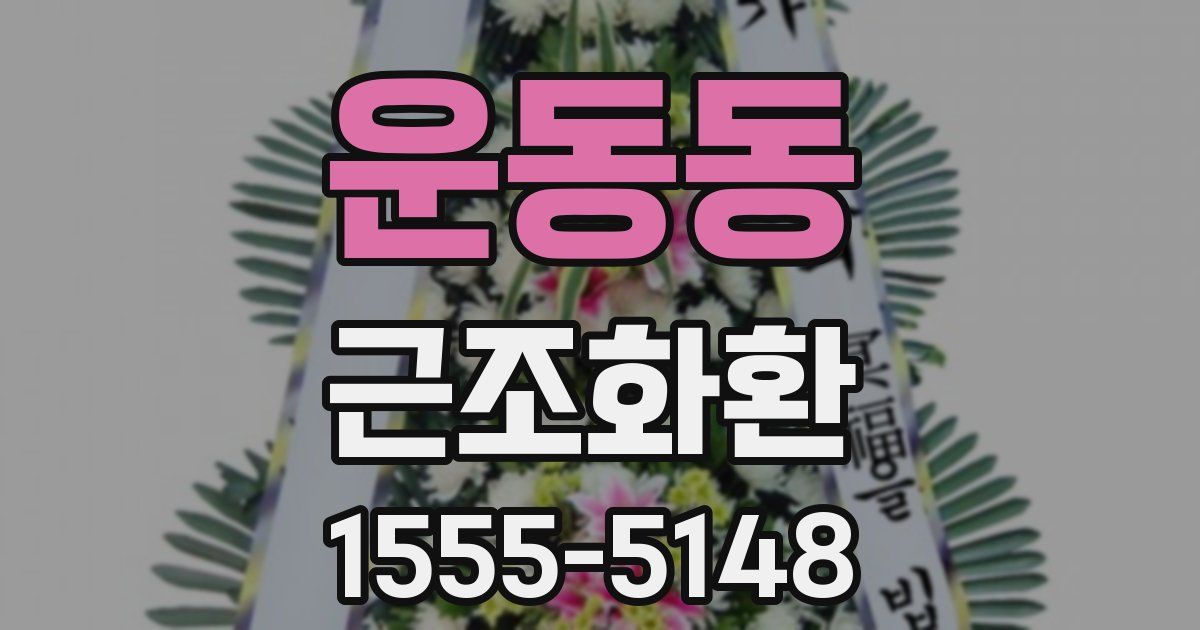 운동동 근조화환