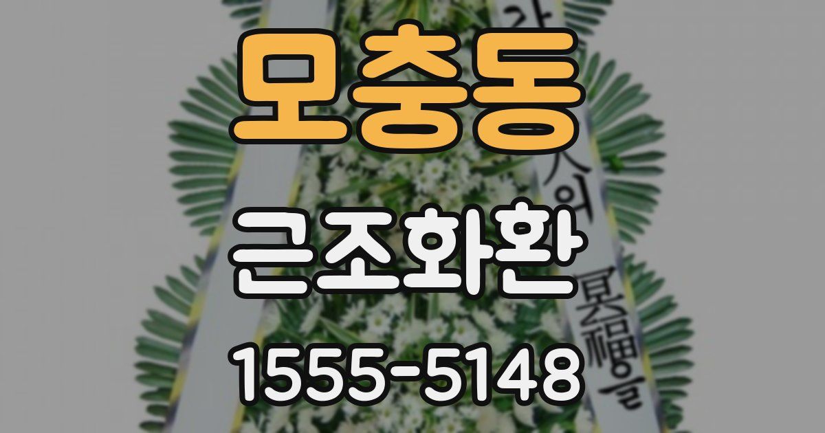 모충동 근조화환
