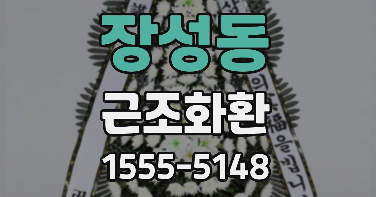 장성동 근조화환