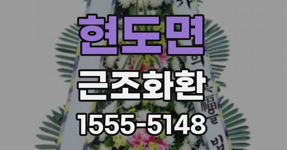 현도면 근조화환