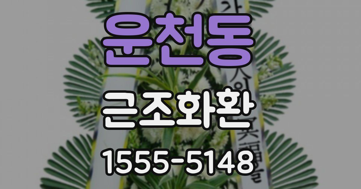 운천동 근조화환