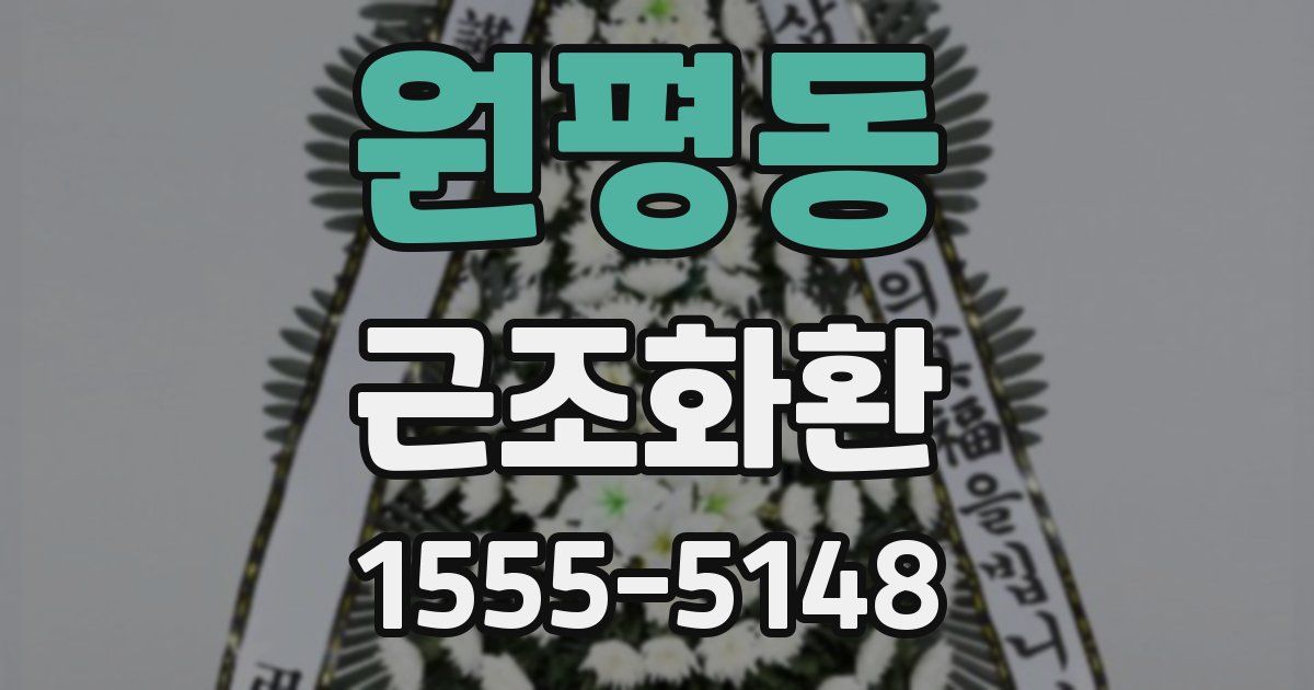 원평동 근조화환