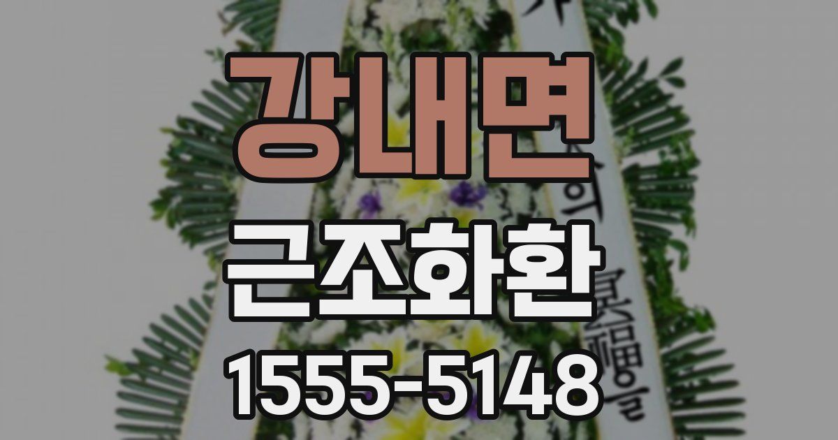강내면 근조화환
