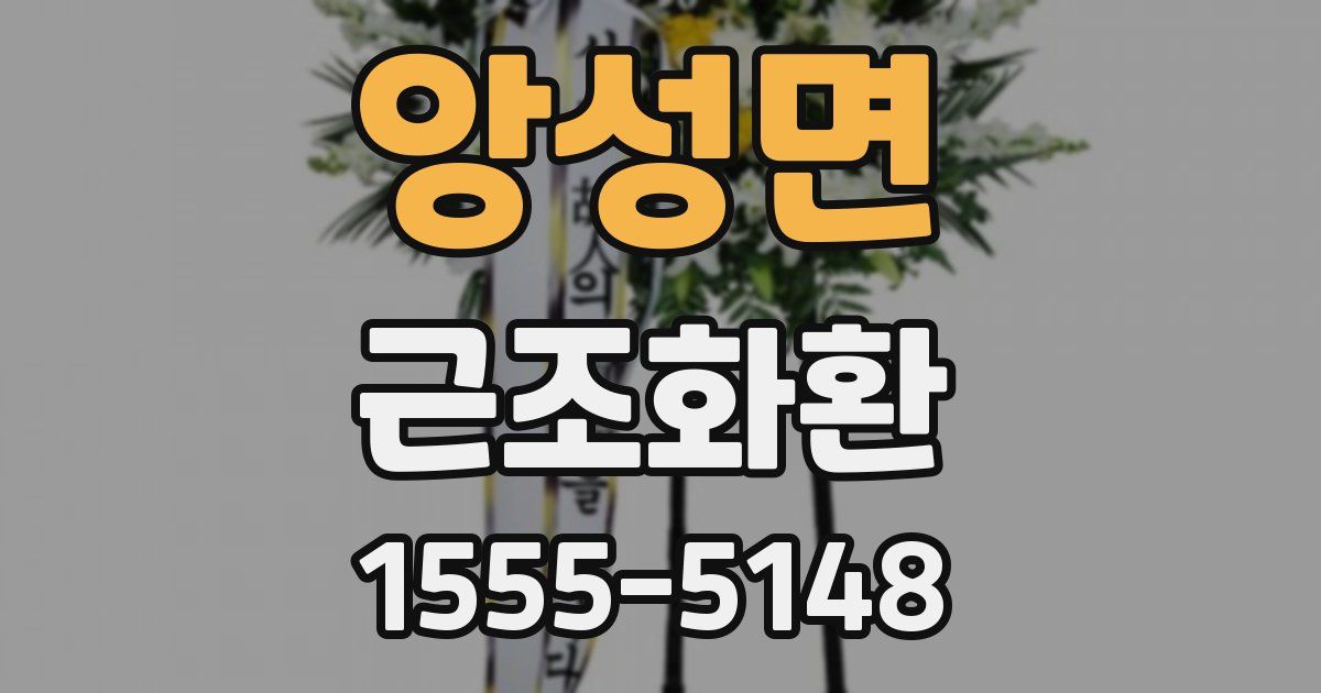 앙성면 근조화환