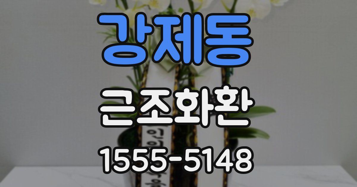 강제동 근조화환