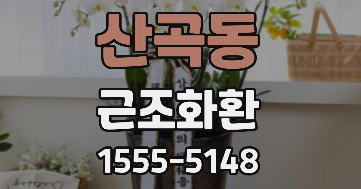 산곡동 근조화환