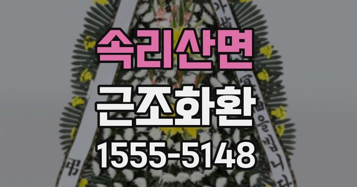 속리산면 근조화환
