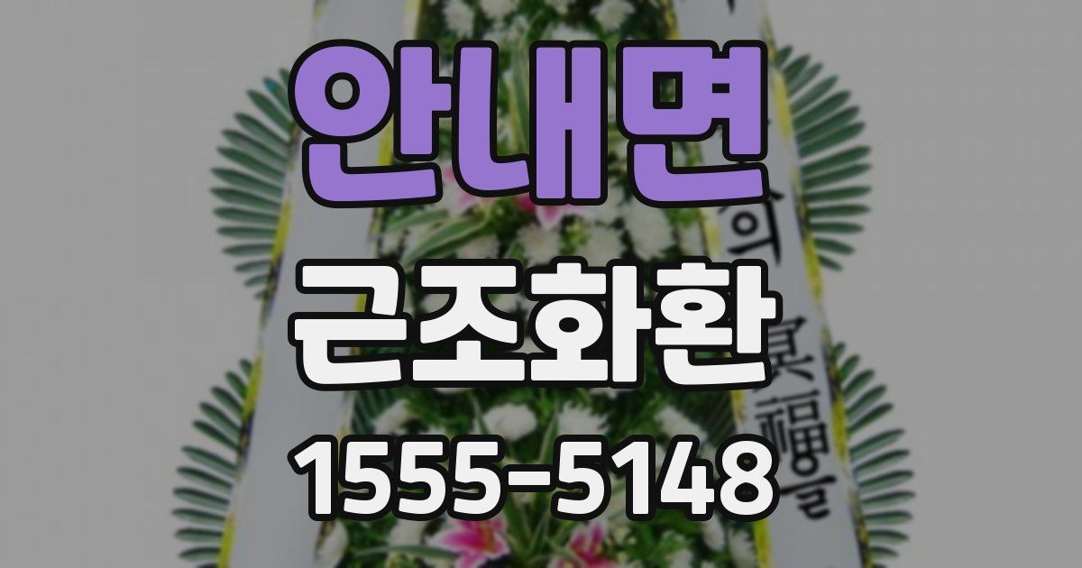 안내면 근조화환
