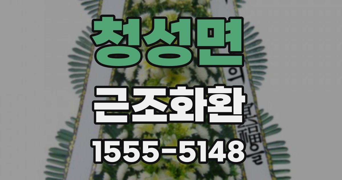 청성면 근조화환