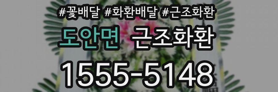 도안면 근조화환