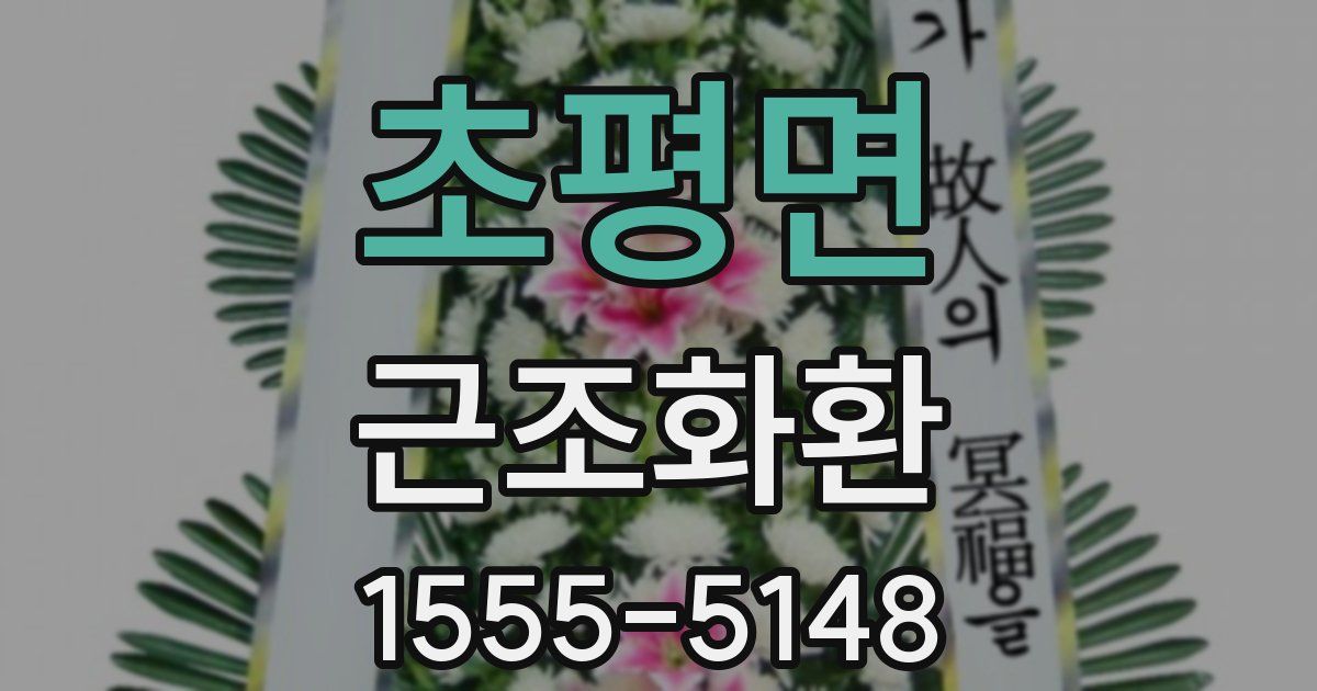 초평면 근조화환