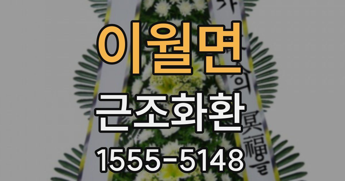 이월면 근조화환