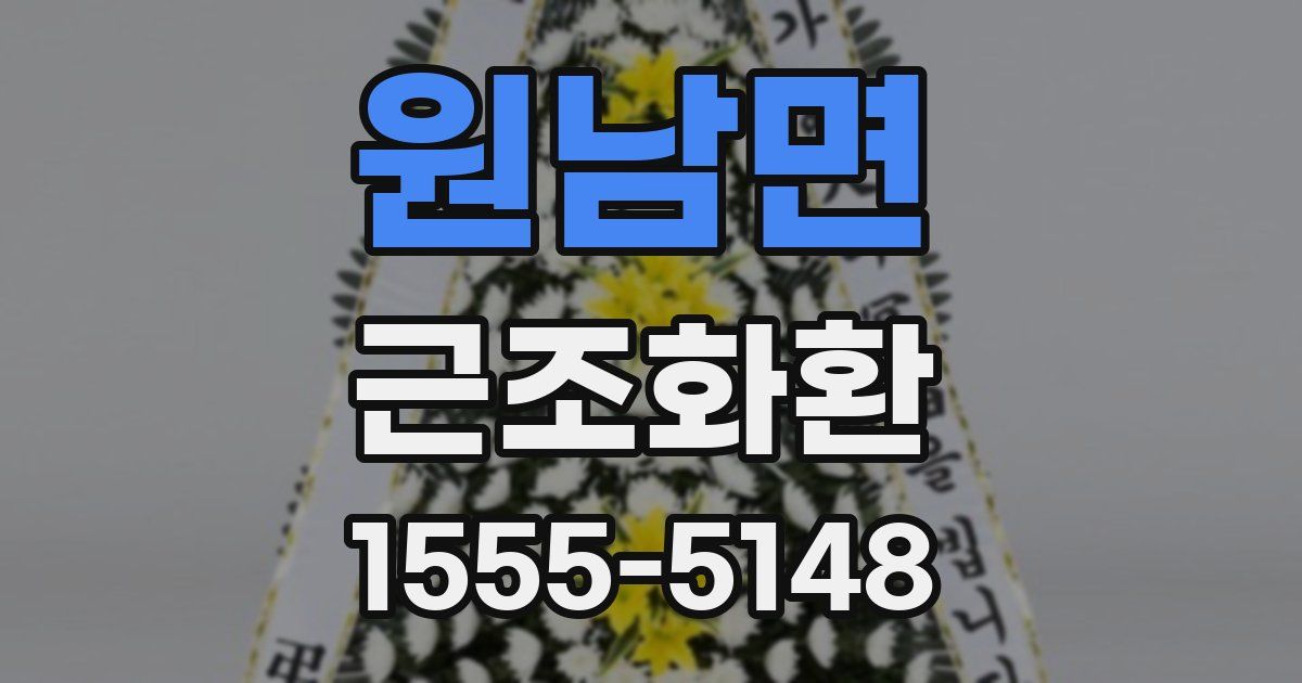 원남면 근조화환