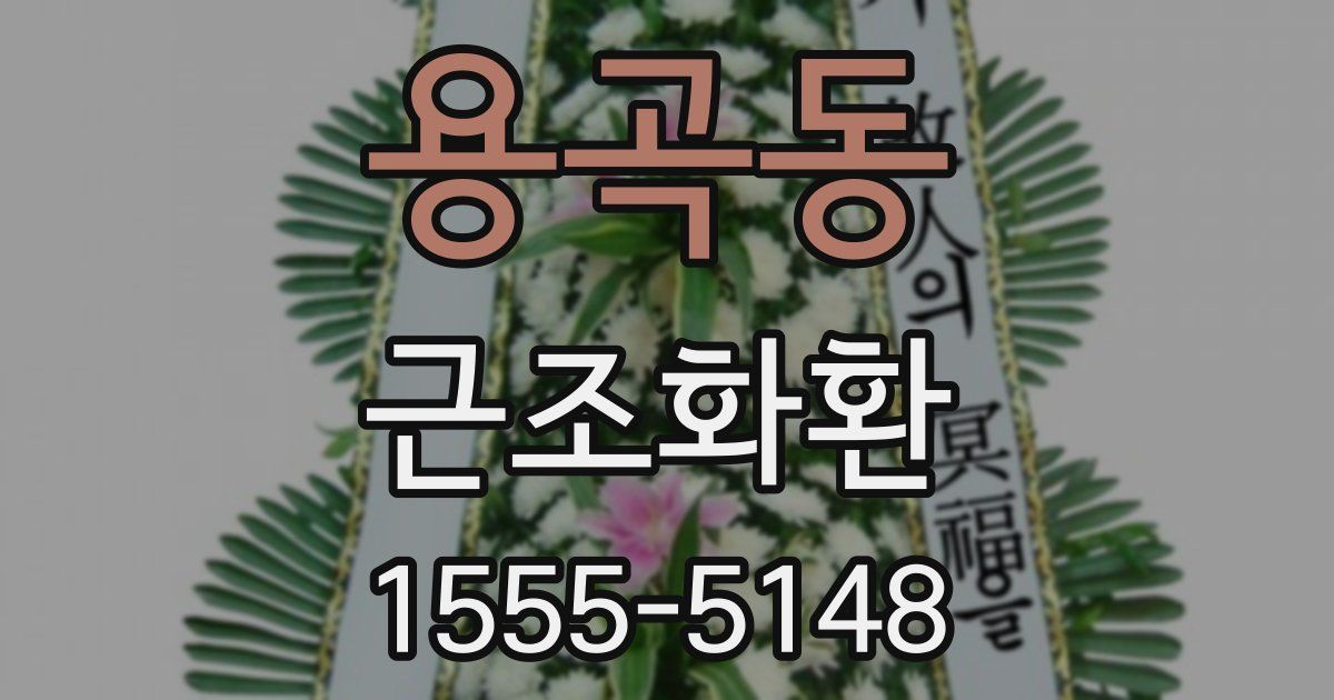 용곡동 근조화환