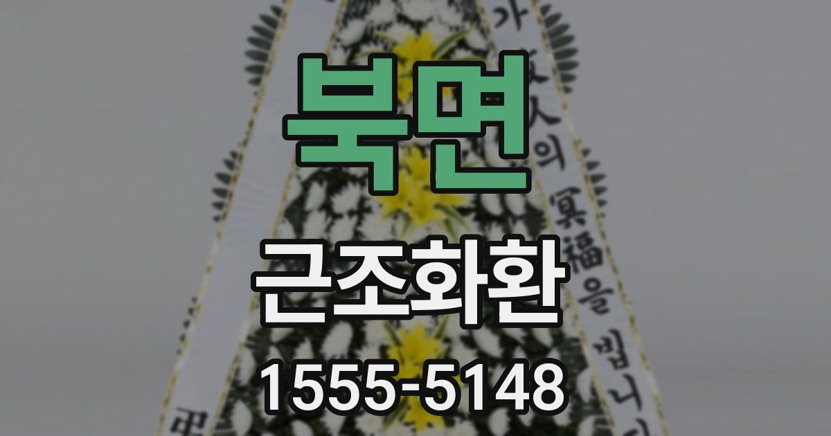 북면 근조화환