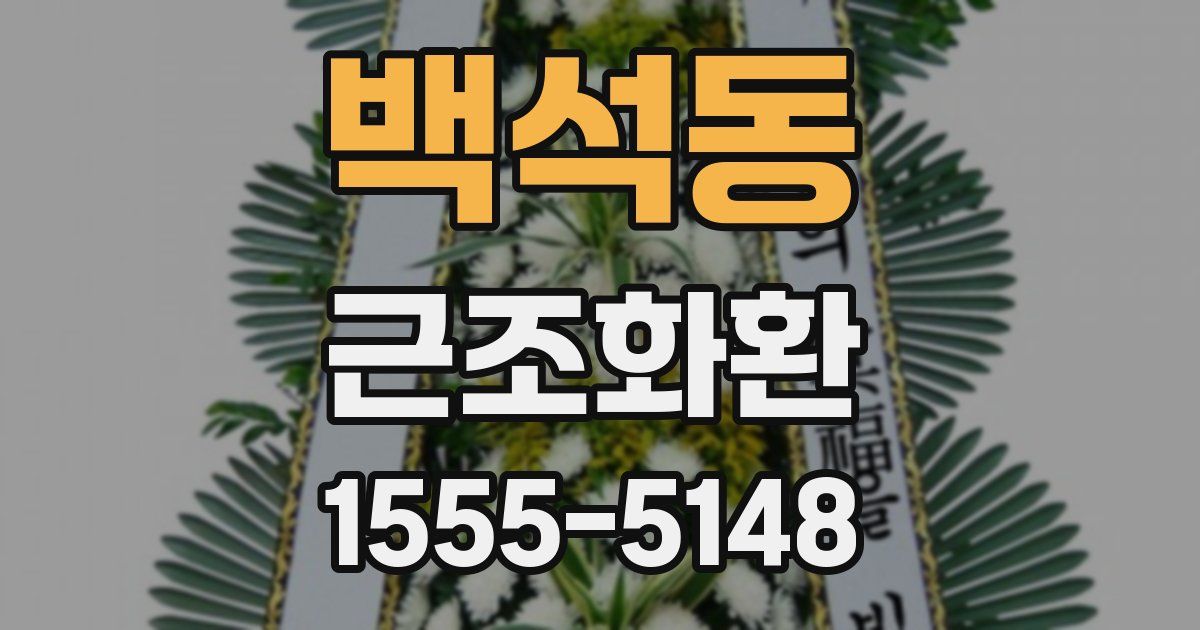 백석동 근조화환
