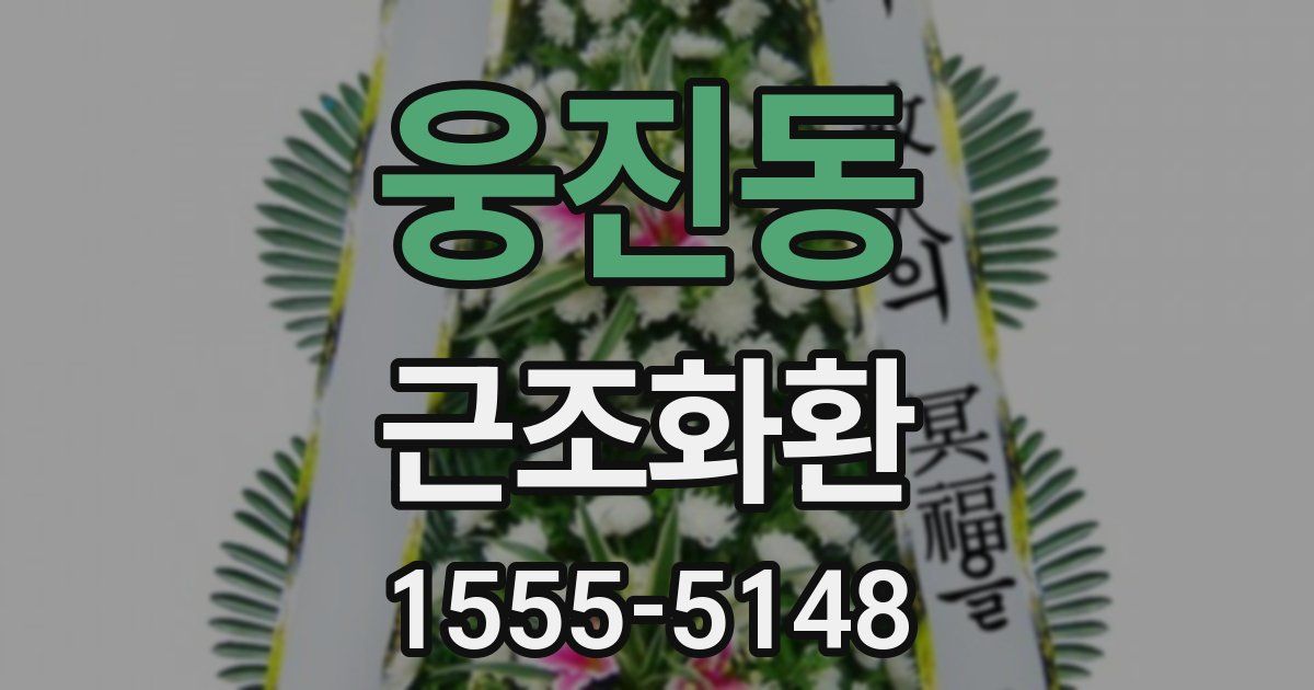 웅진동 근조화환