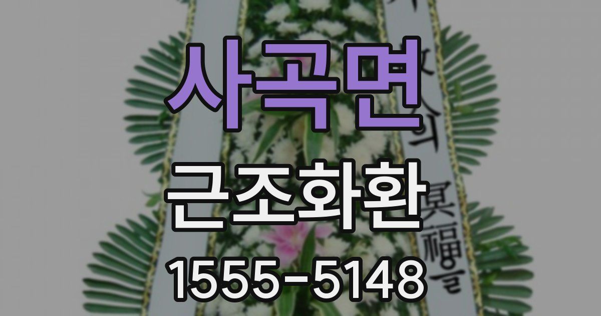 사곡면 근조화환
