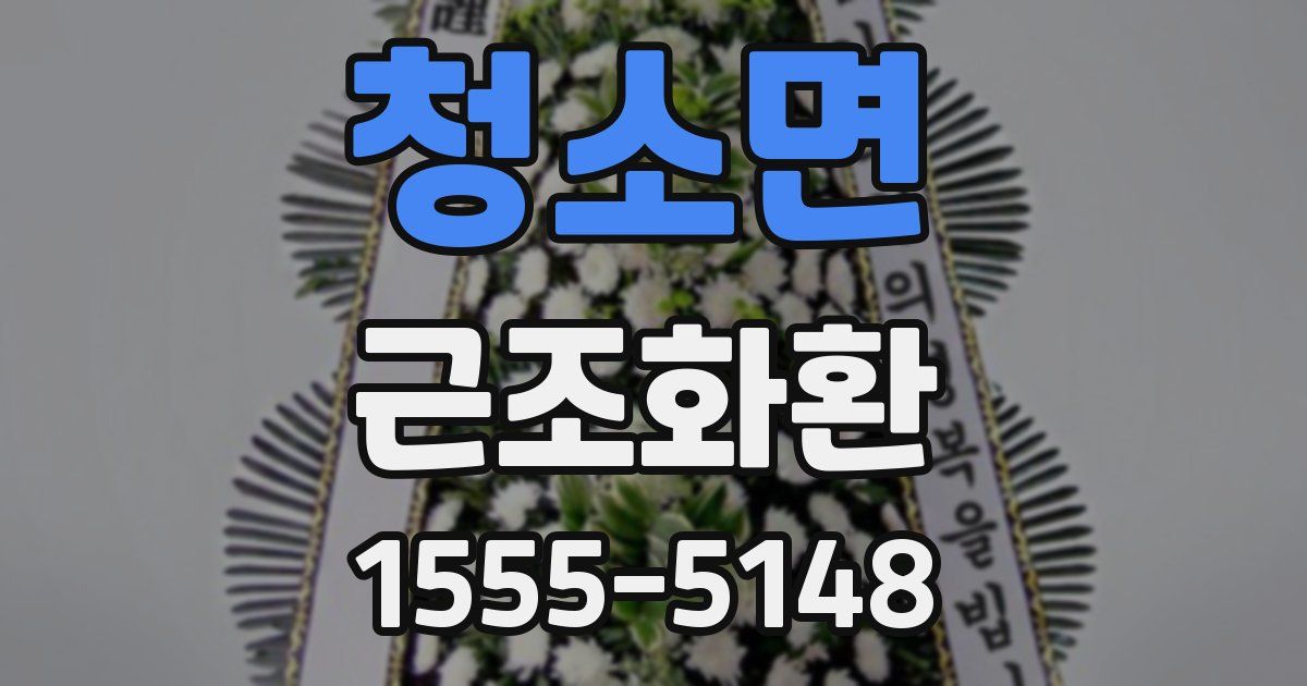 청소면 근조화환