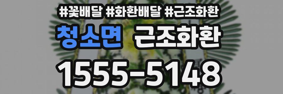 청소면 근조화환