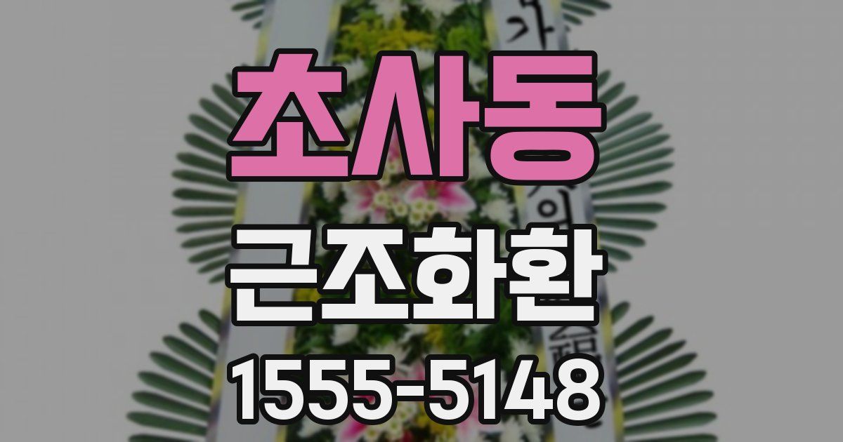 초사동 근조화환
